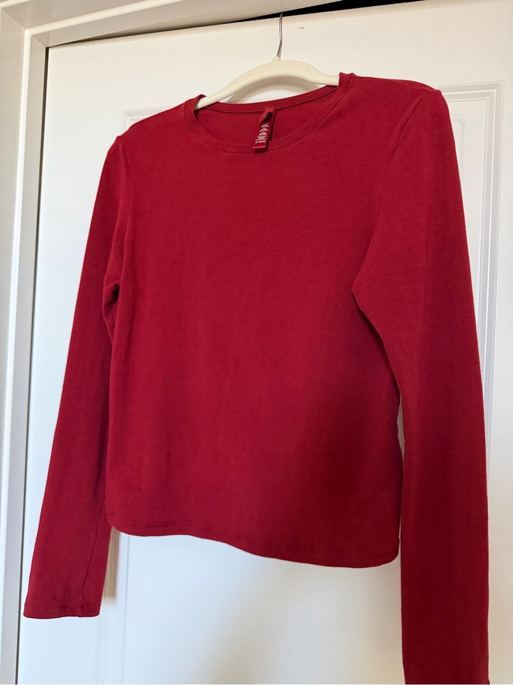 Skims cotton jersey long sleeve NWOT